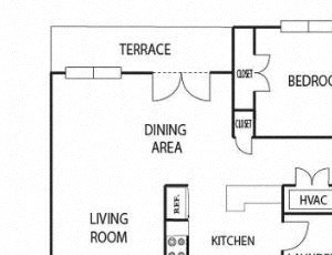 2 Bed, 2 Bath, 1210 sq. ft.